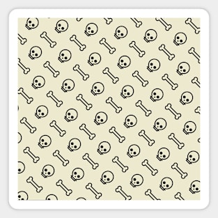 Drawn halloween pattern Magnet